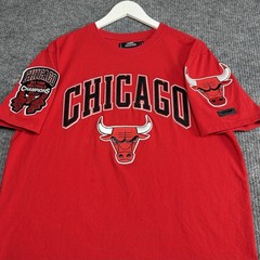 Chicago Bulls NBA CHAMPIONSHIP T-Shirt~Men’s XL~Pro Standard Red Crew neck