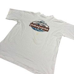Patagonia Sapporo Hokusai Wave Vintage T-Shirt Made in USA Size M White