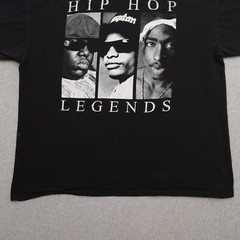 Hip-Hop Legends Shirt Adult 2XL 2Pac Eazy-E Biggie 90s Music Rap Tee 29×25