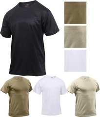 Rothco Performance Quick Drying Solid T-Shirt Tactical Crew Solid Workout Tee