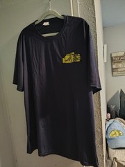 Men’s Navy Graphic Print Crew Neck Short Sleeve T-Shirt “Salute the Good Life”