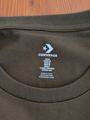 Converse Holiday Skate Tee Graphic Print Short Sleeve T-shirt Medium Khaki