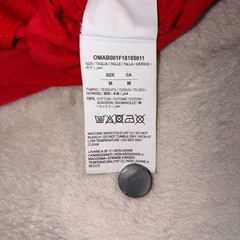 Off-White Bernini Business Casual Red Long Sleeve T-Shirt OMAB001F1818501 Mens M