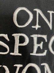 CHNGE Organic Cotton Long Sleeve T-Shirt Mens XL Black Embroidered Respect Women