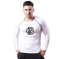 Men Gym Workout Training Muscle Sport Fitness Active Long Sleeve T Shirt