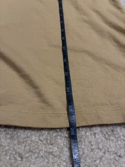 GUCCI MIRROR LOGO CAMEL T-SHIRT WITH PURPLE & YELLOW DESIGN (SIZE XS OVERSIZED)
