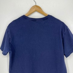 US Coast Guard Mens T-Shirt Navy Blue Embroidered USCG Cotton Made in USA Med
