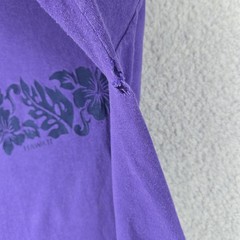 Vtg Hawaii Floral T Shirt Mens Small Purple Beach Hawaiian Resort Island