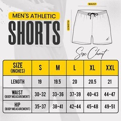 NY Threads Men’s Athletic Shorts Quick Dry Lightweight Running Large, Black