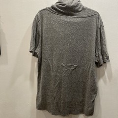 H&M Divided Mens Cowl Neck Short Sleeve Shirt With Drawstrings Size Large