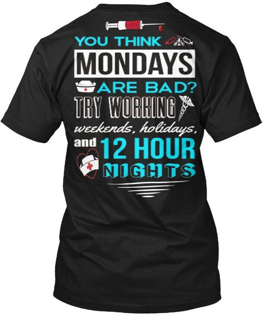 Nurse Nursing Rn Cna Lpn 674 T-Shirt Made in the USA Size S to 5XL
