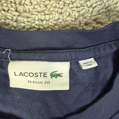 Lacoste Shirt Mens 2XL Blue Croc Graphic Crew Neck Cotton Classic Fit Jersey
