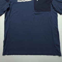 Adidas Mens Shirt Medium Blue Built For Purpose Colorblock Zip Pocket Sports Tee