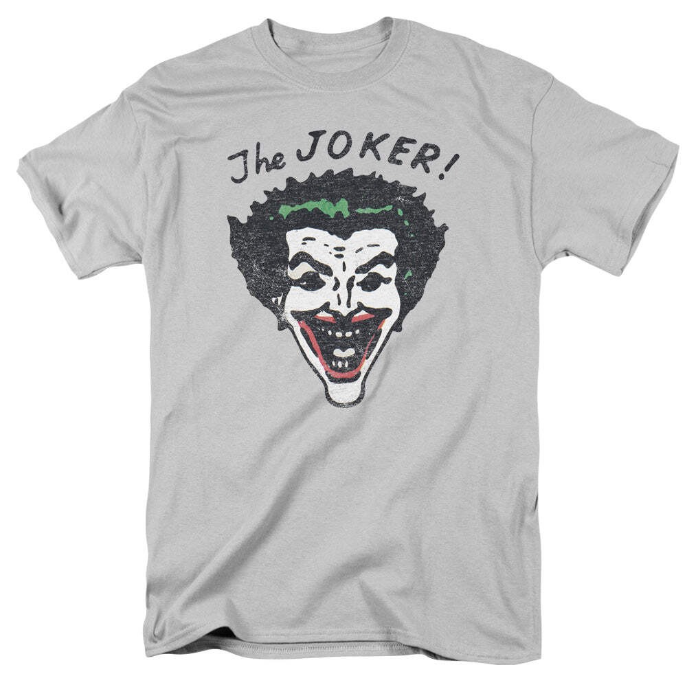 Batman Retro Joker Licensed Adult Unisex T-Shirt Regular Fit Tee SM-3X