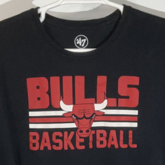 Chicago Bulls Short Sleeve T-Shirt Adult 2XL Black