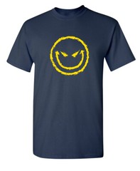 Evil Faces Sarcastic Humor Graphic Novelty Super Soft Ring Spun Funny T Shirt