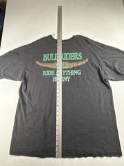 VINTAGE T Shirt 90’s Hard Buck Rodeo Co Size XL Black Cowboy