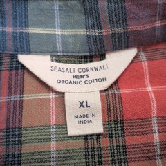 Seasalt Men’s Banyan Shirt size XL Fissle Multi Colour Long Sleeve Button Down