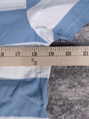Zecmos Shirt Men’s Medium Blue Striped Short Sleeve Tee NWOT