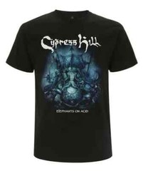 Cypress Hill Elephants on Acid Hip Hop Rap Tusks DJ Music Shirt CH-EOA-TS-BLK