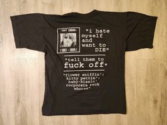 Vintage Nirvana Kurt Cobain T Shirt Single Stitch 1995 Double Sided AOP