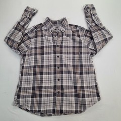Eddie Bauer Shirt Mens Large Gray Button Up Casual Fit