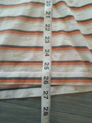 Nike Men’s T Shirt Size Small Orange Blue Striped Tee Sm
