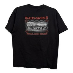 Harley Davidson XL 100 Years T-shirt Prague Czech Republic 100% Cotton USA Made