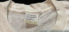 Sears Mens Store Vintage Plain White T Shirt Blank 100% Combed Cotton Large Tall