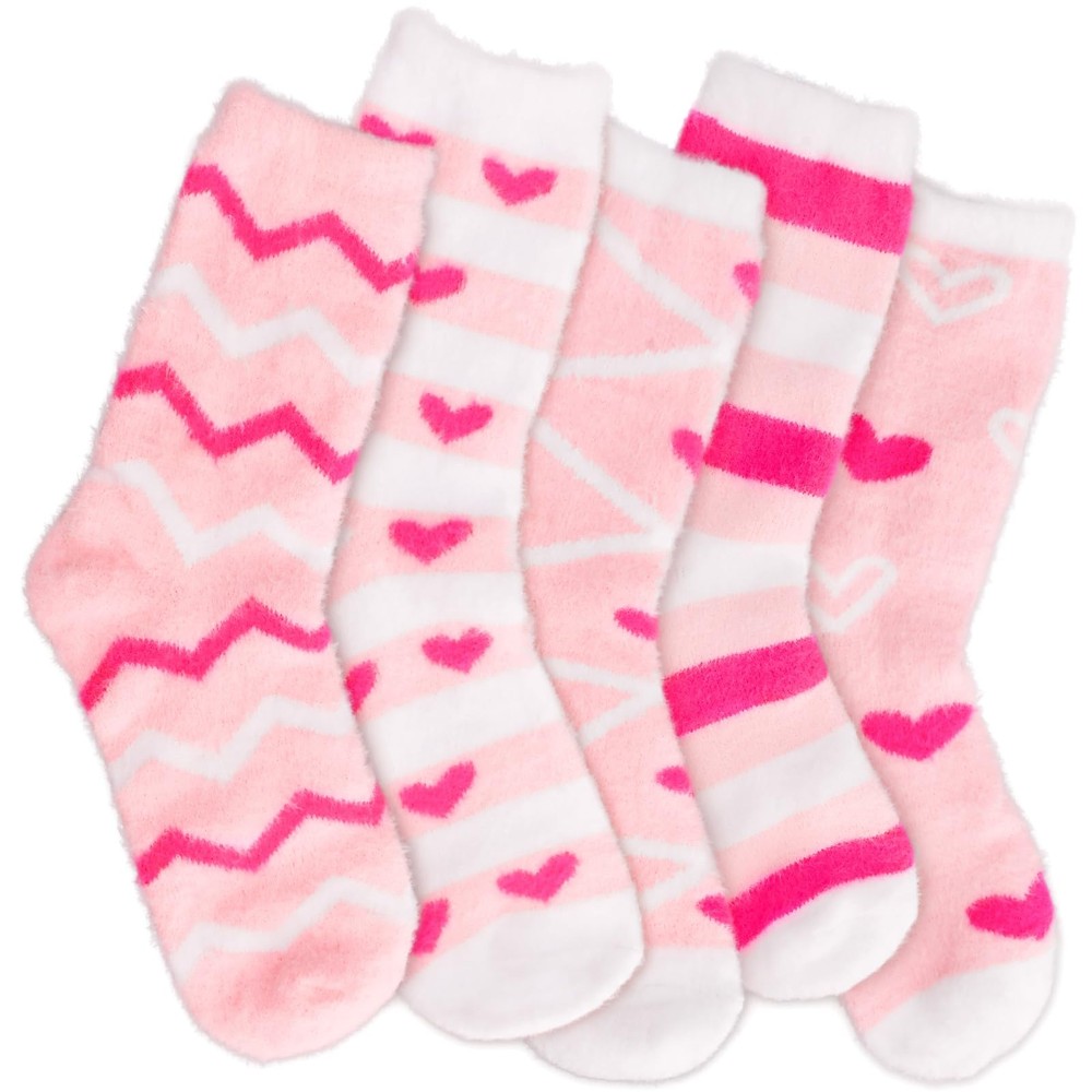 Fuzzy Socks for Women Cozy Pink Warm Winter Christmas Stocking Stuffers