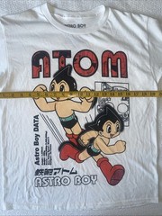 Osamu Tezuka Astro Boy Large White Graphic T-shirt Cotton Crew Anime Cartoon