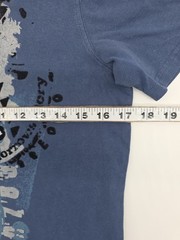 Express T-Shirt Men XS Graphic Blue Tee.#46813