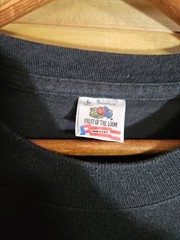 Vintage 90s FOTL Single Stitch Black Tee T Shirt Unknown Band Obscure Large