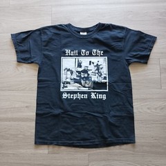 Hail To The STEPHEN KING ! Horror T-Shirt Tee COMFORT COLORS Black 43″ Large