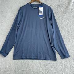 NEW Hang Ten Men’s L UV Protection Long Sleeve Shirt Blue G1373