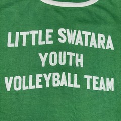 Vintage 70s Jersey Shirt XS USA Volleyball School Grunge 90s Single Stitch
