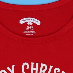 HOLIDAY TIME CHRISTMAS Long Sleeve Pullover Girl’s Size XL/XG(14-16). Red.