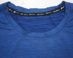 Large Eddie Bauer Blue Man’s Polyester Elastane Crewneck Men’s T-Shirt Top W23