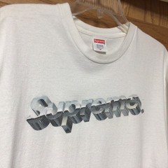 Supreme Chrome Logo Tee White SS20 T-Shirt Size Medium – Made in USA