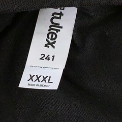 Tultex Ultra Blend Adult Unisex Size XXXL Black Short Sleeve Crew Neck Tee 241