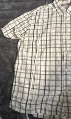 Quiksilver Thrashed Surf Plaid shirt Y2K Distresses Grey vintage 90s XL/TG
