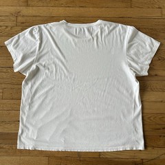 RRL Ralph Lauren T Shirt Size 2XL Cotton Short Sleeve Single Stitch White
