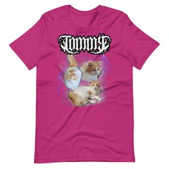 Custom Pet Portrait Comfort Tee Personalized Dog Cat Photo Shirt Gift