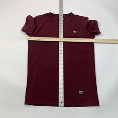 Hood By Air T Shirt Mens M Medium Burgundy Crew Neck Basic Short Sleeve Tee