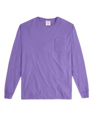 ComfortWash by Hanes Unisex Garment-Dyed Long Sleeve T-Shirt With a Pocket – GDH
