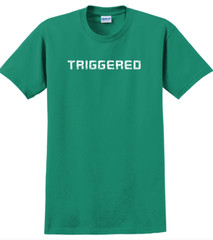 Triggered T-Shirt Short Sleeve Graphic Tee Unisex Apparel Text logo design