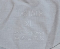 Textale Men’s Ribbed Neckline Solid Basic Short Sleeve Tee EJ3 White Size XL