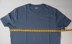 2 packs Men’s Slim-Fit Short Sleeve 100% Cotton Crewneck T-Shirt XL Blue
