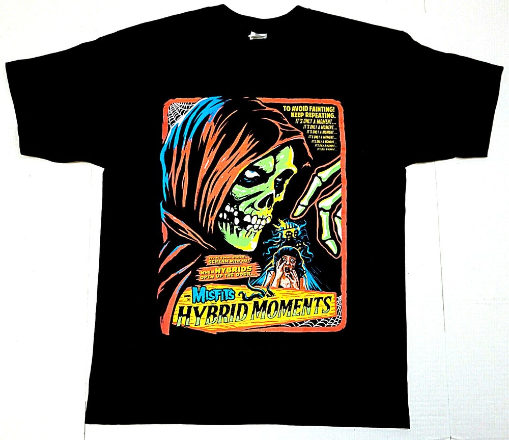 The MISFITS T-shirt Hybrid Moments Fiend Skull Danzig Horror Punk Tee Men’s New