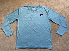 Costa UPF 40+ Long Sleeve Performance Fishing Shirt BLUE MEDIUM / SMALL MSRP $45